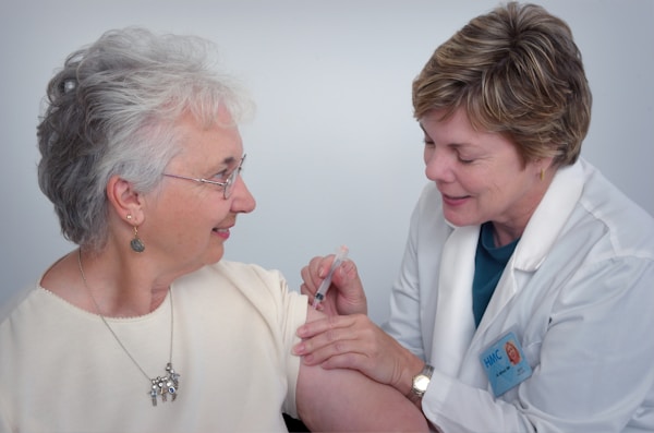 Caregiver assisting a patient at home